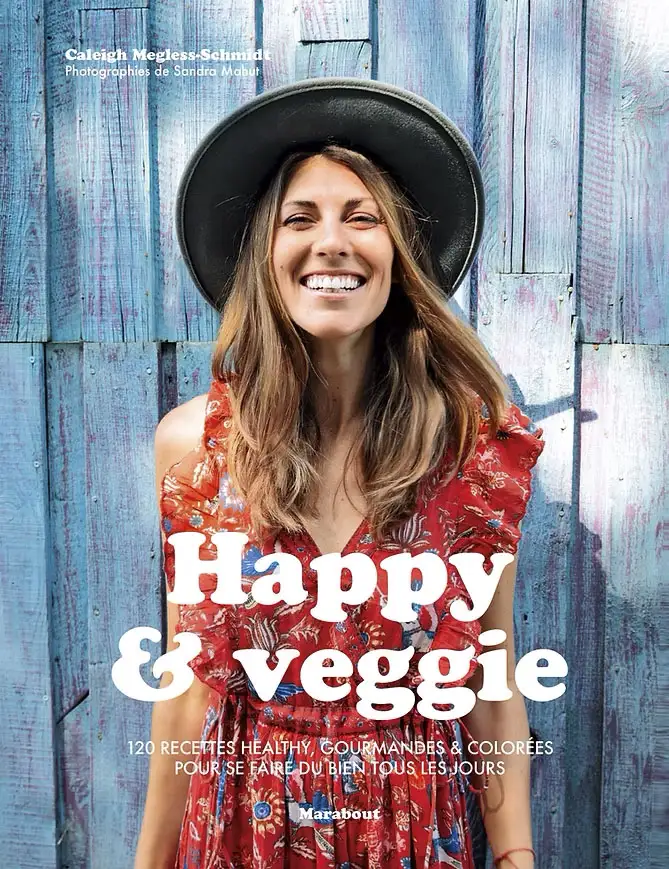 Couverture du livre Happy and Veggie de Caleigh Megless Couverture du livre Happy and veggie de Caleigh Megless